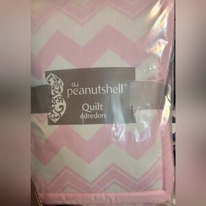 The Peanutshell Crib Quilt Baby Quilt Pink/White